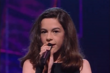 Fanny Biascamano, à l'Eurovision en 1997.