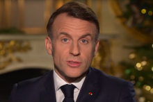 Emmanuel Macron lors de son allocution aux Français le 31 décembre 2025
