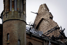 L'église de la Vondelkerk à Amsterdam s'est en partie effondrée après un incendie lors de la Saint-Sylvestre, le 1er janvier 2026.