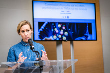 Laure Miller, députée EPR et rapporteure de la Commission d'enquête sur les effets de TikTok