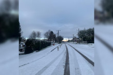 La neige est tombée à Mœurs-Verdey dans la Marne, le 2 janvier 2026.