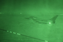 Un avion de la Royal Air Force britannique participant à des frappes en Syrie, le 3 janvier 2026.