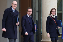 Roland Lescure, Sébastien Lecornu et Amélie de Montchalin le 5 janvier 2026