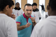 Mahyar Monshipour en 2017, à Saint-Denis.