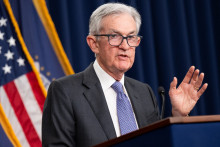 Le président de la Réserve fédérale américaine, Jerome Powell, s'exprime lors d'une conférence de presse à l'issue d'une réunion à Washington, le 10 décembre 2025.
