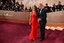 George Clooney et son épouse Amal Clooney, aux Goldens Globes, le 11 janvier 2026