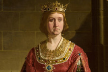 Portrait de la reine Isabelle 1er par Joaquin Dominguez Becquer / Huile sur toile / 1859