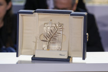 La Palme d'or photographiée à Cannes, en 2025.