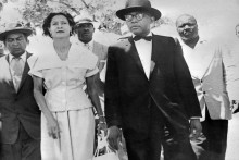 François Duvalier et sa femme lors des élections présidentielles d'Haïti en 1957