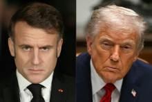 Emmanuel Macron et Donald Trump.