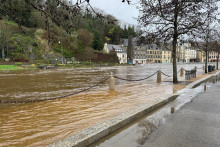 À Quimperlé (Finistère), plusieurs quais ont connu des débordements, le 21 janvier 2026.
