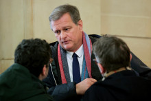 Louis Aliot, le 13 janvier 2026 lors de l'ouverture du procès en appel du RN