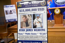 Le poster de récompense pour l'arrestation de Ryan Wedding, le 19 novembre 2025.
