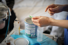 Du lait en poudre Gallia (image d'illustration).