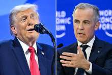 Le président américain Donald Trump et le Premier ministre canadien Mark Carney, lors du Forum de Davos en janvier 2026.