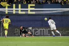 Kylian Mbappé marque une panenka face à Villarreal en Liga, le 24 janvier 2026 à Vila-Real.