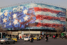 Une fresque anti-américaine en Iran, le 26 janvier 2025