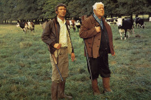 Michel Barbey dans le film "La Horse" de Pierre-Granier Deferre en 1969, aux côtés Jean Gabin