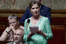 La députée Liot du Loiret Contance de Pélichy, à l'Assemblée nationale le 11 juin 2025