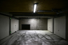 Le parking souterrain d'un immeuble à Oullins-Pierre-Bénite, près de Lyon, le 28 janvier 2026., où une adolescente a été séquestrée
