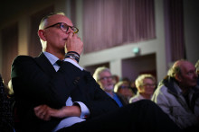 Édouard Philippe lors du lancement de sa campagne pour les élections municipales au Havre, le 28 janvier 2026