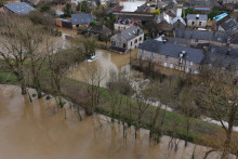 Inondations à Redon en Bretagne le 30 janvier 2025