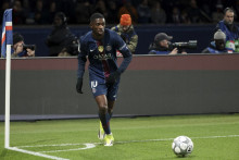 Ousmane Dembélé avec le PSG contre Newcastle en Ligue des champions, le 28 janvier 2026 au Parc des Princes.