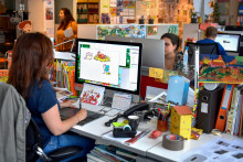 Des graphistes au sein d'une entreprise (image d'illustration)