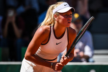 Ksenia Efremova lors du tournoi junior de Roland Garros, le 20 mai 2025.