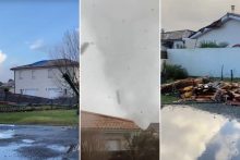 Une mini-tornade à Mios, le 31 janvier 2026