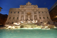 La fontaine de Trevi à Rome. (Ilustration)