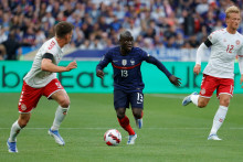 N'Golo Kanté avec l'équipe de France le 3 juin 2022