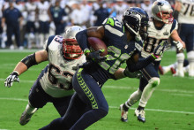 Seattle Seahawks vs New England Patriots lors du Super Bowl, le 1er février 2015, au University of Phoenix Stadium à Glendale, Arizona.
