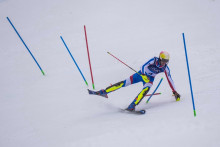 Clément Noël sur le slalom des JO de Milan-Cortina, le 16 février 2026.