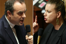 Sébastien Lecornu et Mathilde Panot à l'Assemblée nationale le 17 février 2026