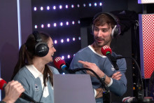 Guillaume Cizeron & Laurence Fournier Beaudry dans "Les Grosses Têtes"