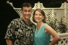 Photo de Michael Peterson et de sa femme Kathleen diffusée dans la série documentaire "Soupçon"