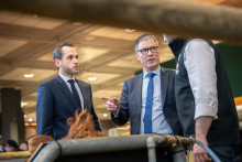 Pierre Jouvet et Olivier Faure, le 25 février 2025