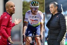 Le footballeur de Clermont Johan Gastien, le cycliste retraité Pierre Latour et l'ex-président du RC Toulon Mourad Boudjellal.