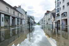 Angers (Maine-et-Loire) sous les eaux, ce vendredi 20 février 2026.