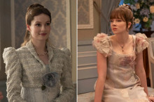 Francesca (Hannah Dodd) et Eloïse Bridgerton (Claudia Jessie) dans la saison 3 de "La Chronique des Bridgerton" sur Netflix