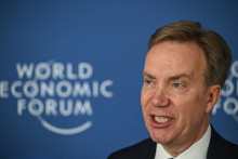 Børge Brende, avant l'ouverture de la Réunion annuelle des nouveaux champions 2025 du Forum économique mondial à Tianjin, le 24 juin 2025