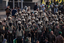 Des Gardiens de la révolution à Téhéran (Iran), le 10 janvier 2025.