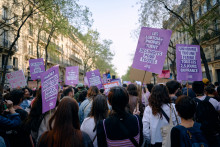 La manifestation du 8 mars, pour la journée des droits de femmes, à Paris, le 8 mars 2026.