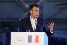 Emmanuel Macron à Chypre le 9 mars 2026