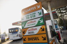 Une station-service de Saint-Léonard, dans le nord de la France, le 9 mars 2026