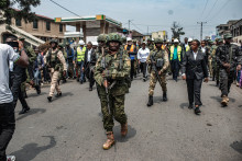 Des soldats dans les rues de Goma le 6 février 2026