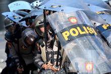 La police indonésienne, le 30 août 2025