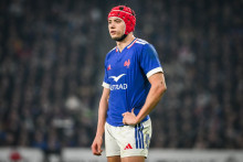 Louis Bielle-Biarrey avec le XV de France contre l'Italie dans le Tournoi des Six nations, le 22 février 2026 à Lille.