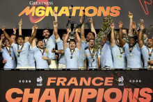 Le XV de France a remporté le Tournoi des Six Nations pour la deuxième d'affilée, le 14 mars 2026